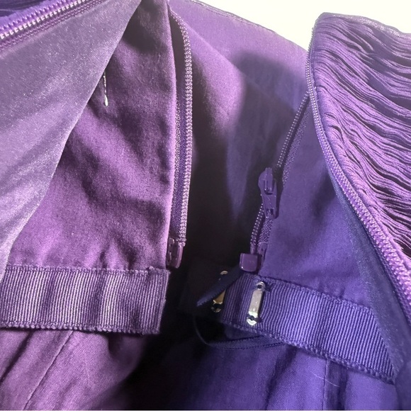 J Crew Silk Chiffon Nadia Strapless Party Dress Size 10 HOCO Purple Bridesmaid - Picture 11 of 13